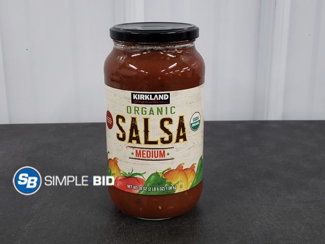 Lot 58-29792 - Kirkland Organic Salsa Medium 38 oz - unopened