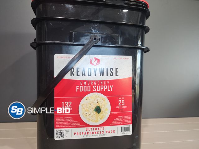 Lot 58-35937 - Readywise Emergency Food Supply 132 servings - unopened