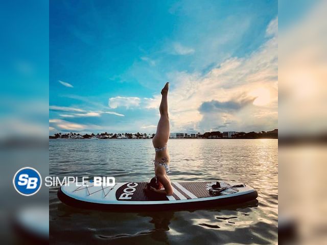 Lot 58-28558 - Roc Inflatable Stand Up Paddle Boards with Premium SUP Paddle Board Accessories, Wide Stable Design,...