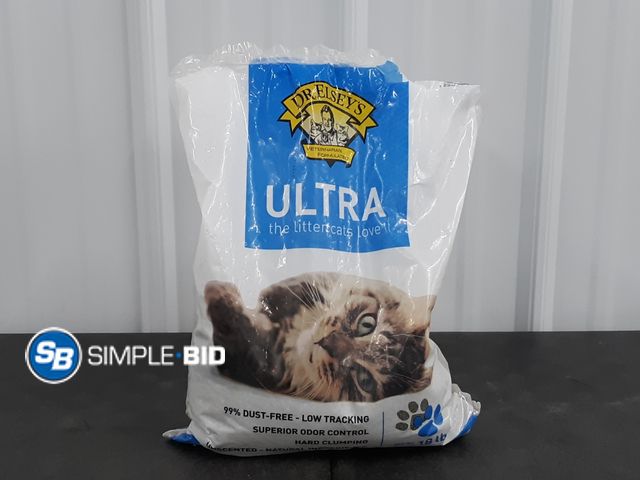 Lot 58-33446 - Dr. Elsey's Ultra Litter Cat - open bag 3/4 full