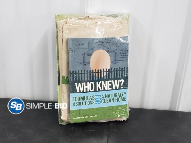 Lot 58-72059 - Who Knew? Formulas and Solutions for a Naturally Clean Home book - new