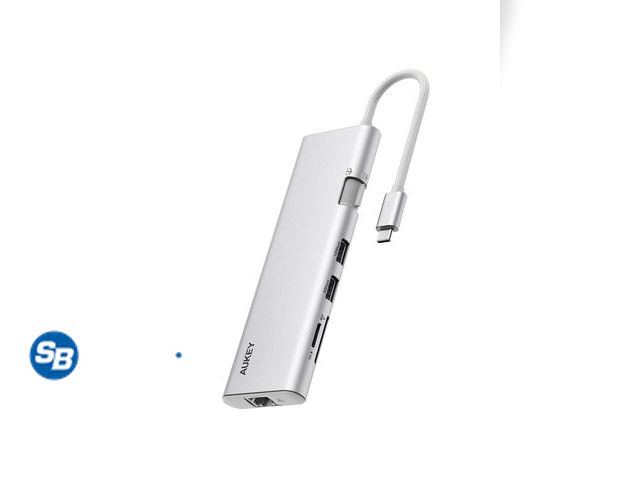 Lot 58-53246 - New AUKEY UH-CUH03 OfficeDok 10-in-1 USB-C Hub with 2 HDMI Ports