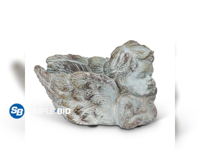 Lot 58-68904 - New Abbott Collection Resting Cherub Planter-7" L