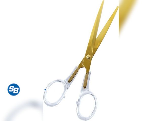 Lot 58-33154 - New Gartner Studios Acrylic Scissors, Clear and Gold, 7”