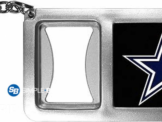 Lot 58-23612 - Siskiyou NFL unisex-adult Flashlight Key Chain With Bottle Opener - Dallas Cowboys