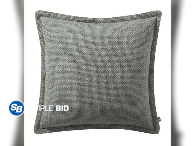 Lot 58-26970 - New My Texas House 20" x 20" Andie Reversible Solid Green Cotton Throw Pillow