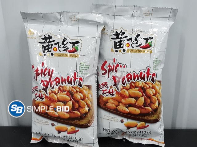 Lot 58-37624 - Spicy PEANUTS - 2 bags unopened