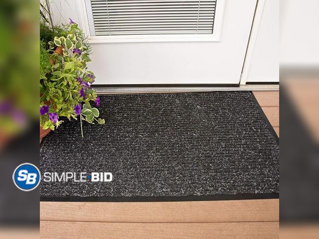 Lot 58-28724 - New Notrax 109 Brush Step Carpeted Indoor/Outdoor Entrance Mat for Home or Office, 3' X 6', Absorben...
