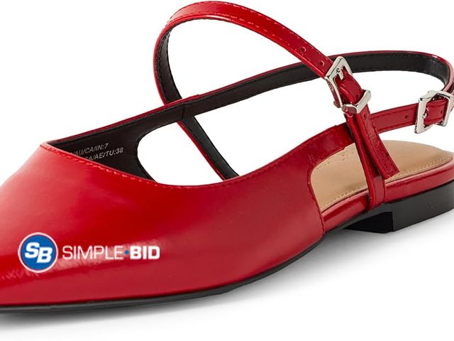 Lot 58-39345 - The Drop - Tammie - Red Dress Flats - Size 7.5 NEW
