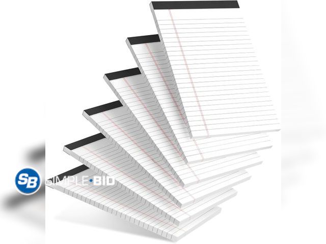 Lot 58-80848 - New 6pcs Small Note Pad 5x8 College Ruled Legal Pads Paper Notepads 6 Pack Study Back Writing Pads 5...
