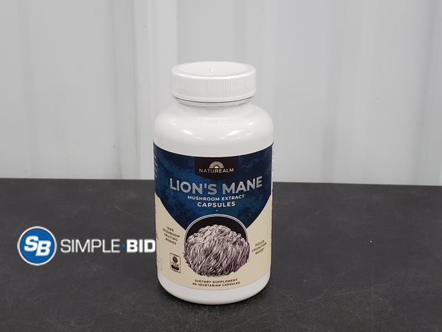 Lot 58-39939 - Naturealm - Lions Mane Mushroom Extract Capsules