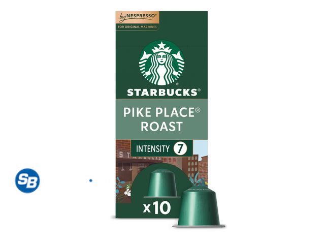Lot 58-66999 - Starbucks By Nespresso Original Line, Pike Place Roast, Medium Roast Nespresso Pods, 10 ct