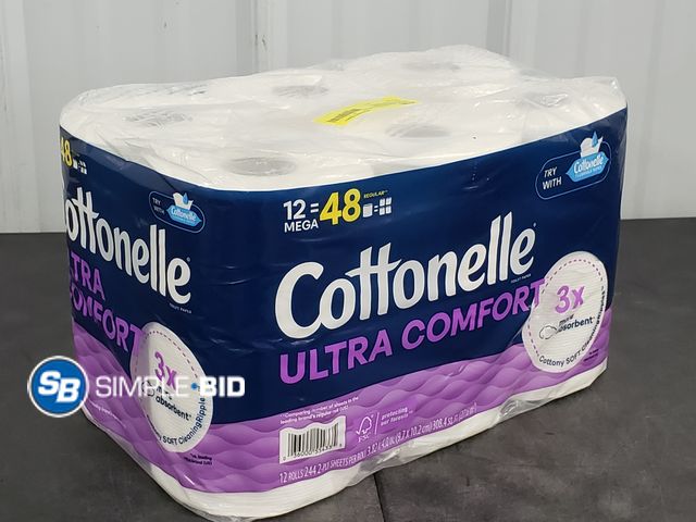 Lot 58-54309 - TOILET PAPER! New Cottonelle ultra Comfort 12 mega rolls = 48