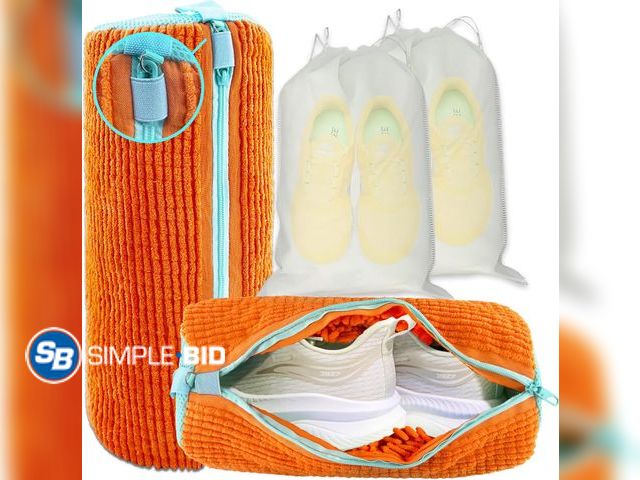 Lot 58-77015 - New Shoe Washing Machine Bag, 2 Pack – Reusable, Fits All Shoe Types, 360° Deep Cleaning with Self-L...