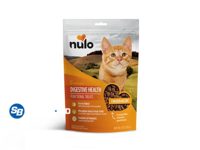Lot 58-69693 - Lot of (2) Nulo Digestive Health Chicken Recipe Functional Cat Treats, 4-oz - unopened - Expired