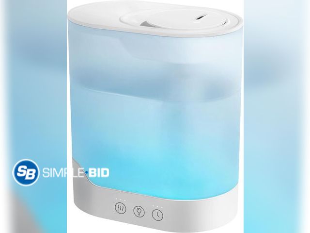 Lot 58-57950 - New YOGIN Air Humidifier for Bedroom, 3L Top-Fill Cool Mist Humidifier &amp; Essential Oil Diffuser,...