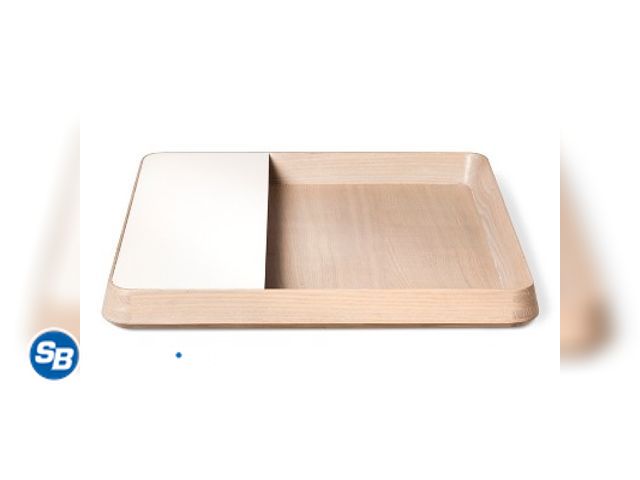 Lot 58-32050 - Modern  By Dwell - Large Wood Tray - New