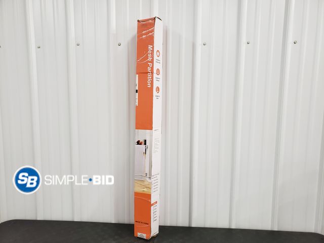 Lot 58-50280 - Black Mesh Partition Gate - 42" T x 55"W