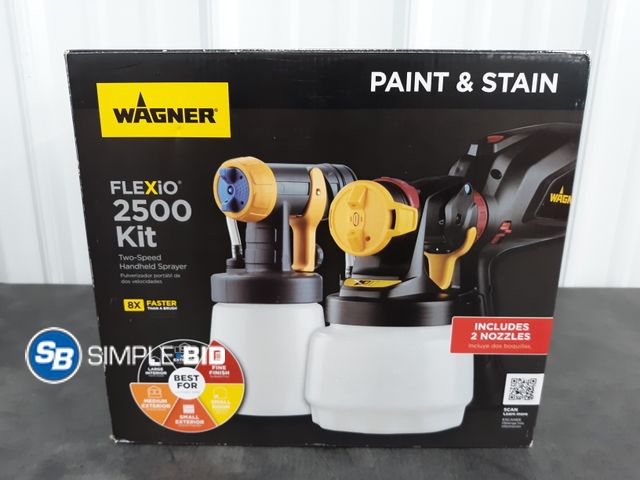 Lot 58-54441 - Wagner Flexio 2500 Kit - Open Box Possible Light use