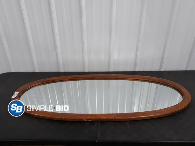 Lot 58-38811 - Framed Oval Mirror - approx. 48" L x 21" W