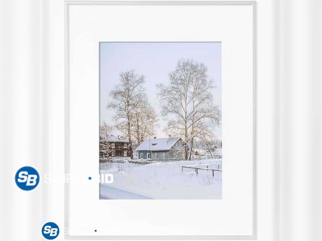 Lot 58-23541 - Marsmiles 16x20 Metal Picture Frame, Display 11x14 Pictures with Mat or 16x20 without Mat, Aluminum ...