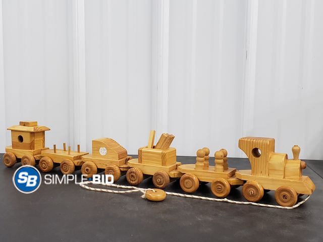 Lot 58-41114 - Decorative Wooden Train Set