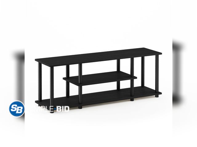 Lot 58-76165 - New Furinno Turn - N - Tube No Tool 3 - Tier Entertainment TV Stands, Espresso