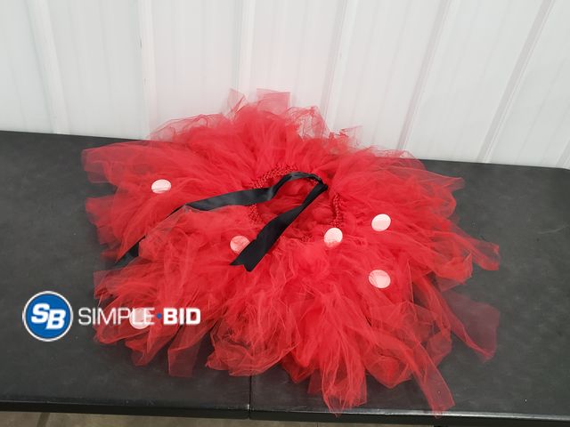 Lot 58-72267 - Red Tutu for Costume - Possibly Minnie Mouse- Used