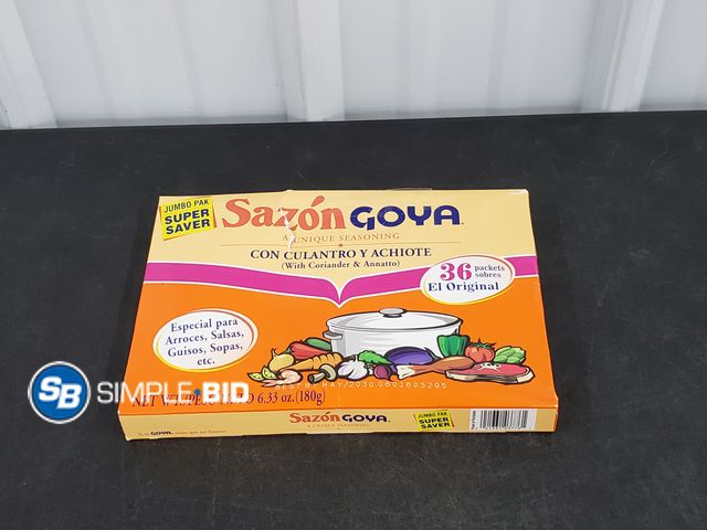 Lot 58-61104 - Sazon Goya A unique Seasoning - 36 packets