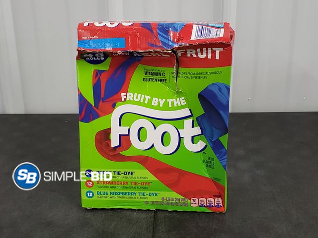 Lot 58-30070 - Fruit by the FOOT -- berry tie dye - Strawberry Tie Dye - Blue Raspberry tie- die - individually pac...