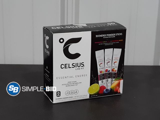 Lot 58-29822 - CELSIUS! Essential Energy powder sticks - 25 individually packaged - unopened