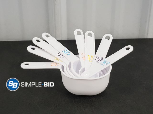 Lot 58-54464 - Plastic Measuring Cups and Spoon Sets