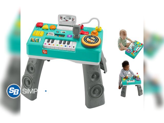 Lot 58-51225 - New Fisher-Price Laugh &amp; Learn Mix &amp; Learn DJ Table, Musical Learning Toy for Baby &amp; Tod...