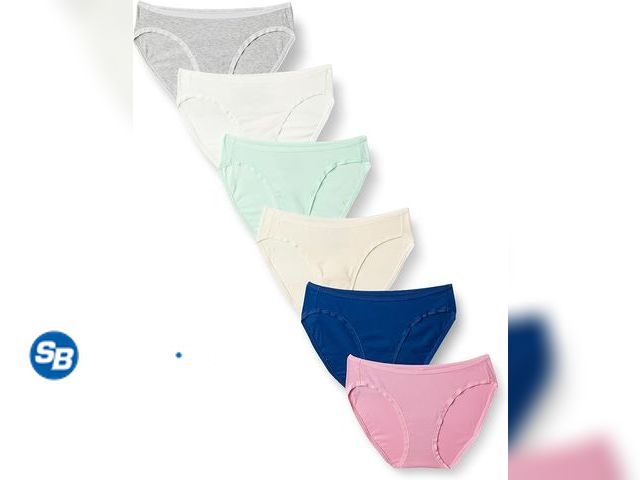 Lot 58-41196 - Women's Amazon Essentials Low Rise Briefs - 8 pairs - SIZE XS - unworn