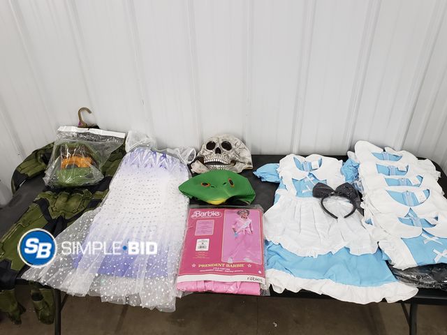 Lot 58-81480 - Lot of New Halloween Costumes, Masks, and more - variety of items