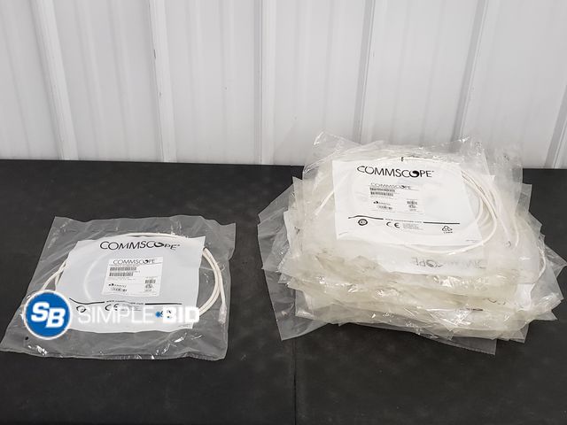 Lot 58-67517 - Large Lot of Commscope CO1,Cat 5e, UTP, CM, White, 7FT Ethernet Cables