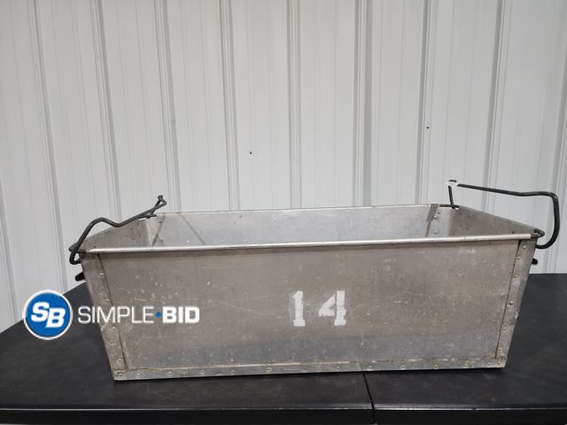 Lot 58-27462 - Vintage Metal Bucket with handles -- 32" x 16" - in good condition