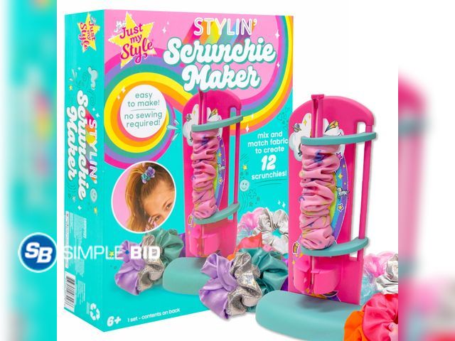 Lot 58-58852 - Just My Style D.I.Y. Scrunchie Maker Craft Kit, Boys and Girls, Child, Ages 6+ - appears unused