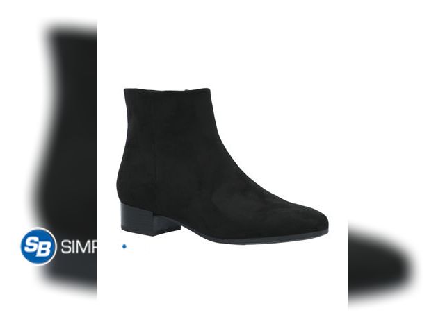 Lot 58-60767 - New Time and Tru Women's Faux Suede Ankle Boots - SIZE 8