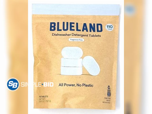 Lot 58-71804 - Blueland Dishwasher Detergent Tablets 110 Count - open bag - mostly full