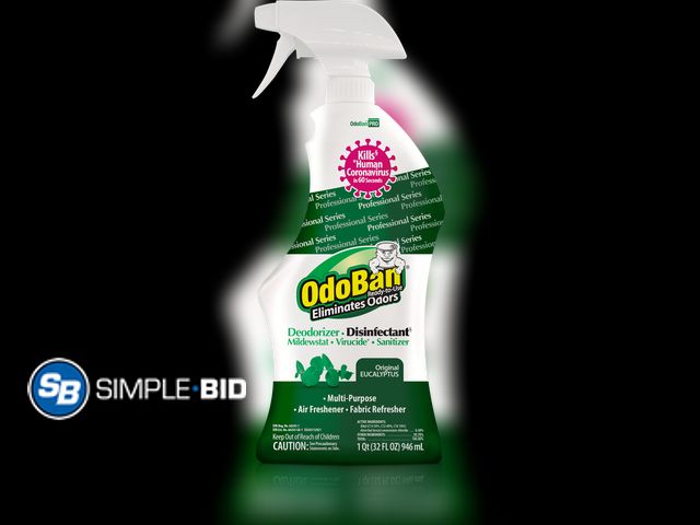 Lot 58-37470 - New OdoBan Eucalyptus Deodorizer Disinfectant Spray