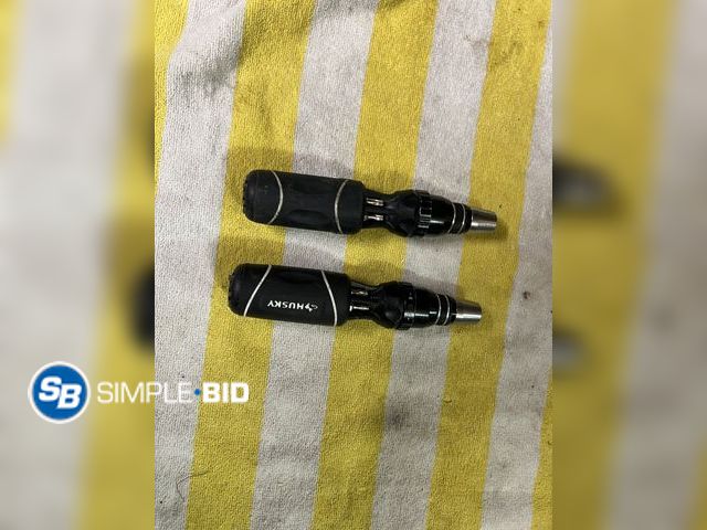 Lot 58-38726 - Lot of (2) 12-in-1 Quick-Load Ratcheting Screwdriver