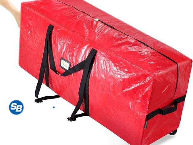 Lot 58-28110 - New BALEINE 7.5 ft Rolling Christmas Tree Storage Bag, 2 Swivel Wheels for Easy Moving, Heavy Duty E...