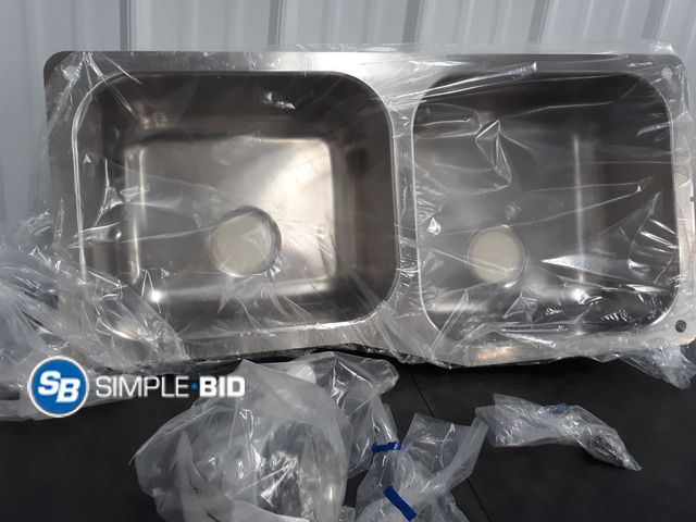 Lot 58-33670 - Marvel - Atlantic Combination Sink - UD1837-8R - 18 1/8" x 37 3/16"