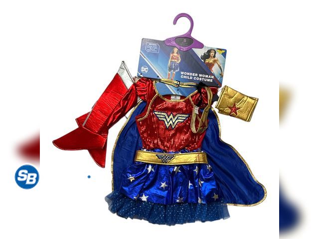 Lot 58-32609 - New DC Comics Wonder Woman Fancy-Dress Costume for Girls -- SIZE M