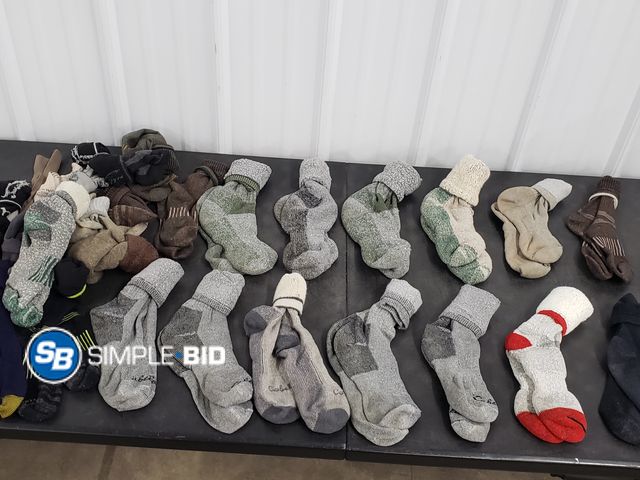 Lot 58-67545 - Large Lot of Cold Weather Socks, Cabela's Brand and More! , Wool, Mostly Crew Cut