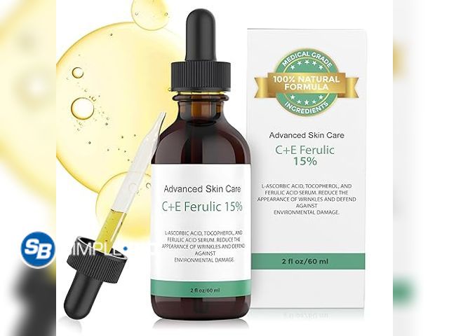 Lot 58-34182 - New Vitamin C Face Serum with Vitamin E and Ferulic Acid | CE Ferulic 15% with Hyaluronic Acid (Comp...