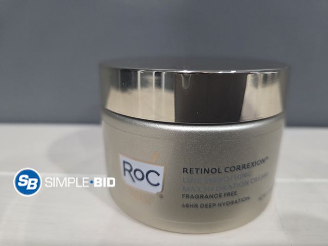 Lot 58-68766 - RoC Retinol Correxion Max Daily Hydration Anti-Aging Face Moisturizer with Hyaluronic Acid, Oil Free...