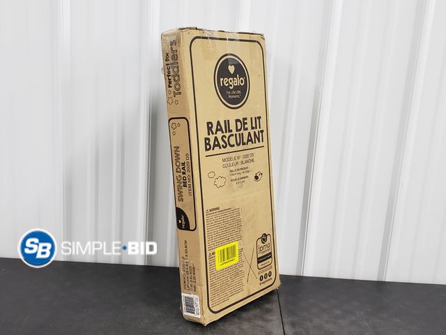 Lot 58-56225 - Regalo Swing Down Bed Rail - White - 2020DS