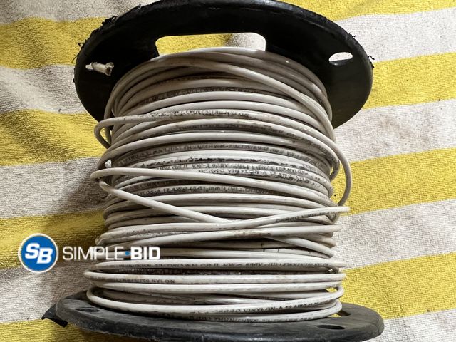 Lot 58-38594 - Large Roll of White  Wire